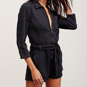 Free People Denim Jumpsuit